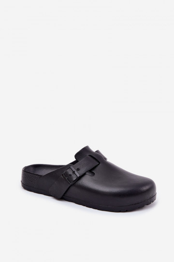 Sabots légers pour hommes noirs avec boucles, Big Star RR174A022