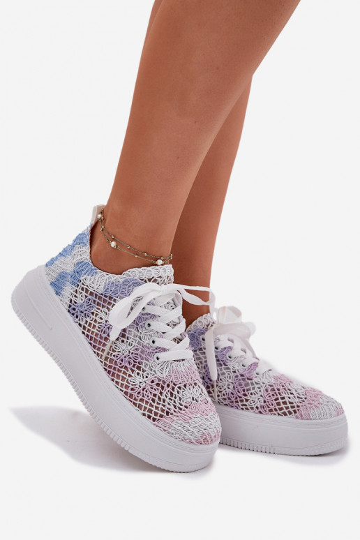 Chaussures modèle baskets Féminin avec une plateforme Z SzydełkoÀą CholeÀką Couleurs différentes Mirietto