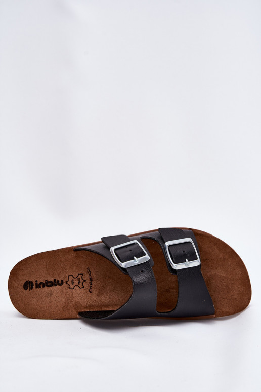 Pantoufles pour femmes avec boucles Inblu CP000042 couleur noire Pantoufles pour femmes avec boucles Inblu CP000042 couleur noire