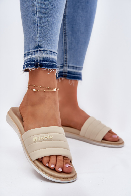 Pantoufles pour femmes Inblu SF000003 beige Pantoufles pour femmes Inblu SF000003 beige