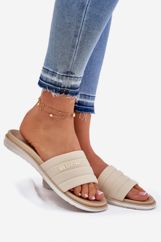 Pantoufles pour femmes Inblu SF000003 beige Pantoufles pour femmes Inblu SF000003 beige