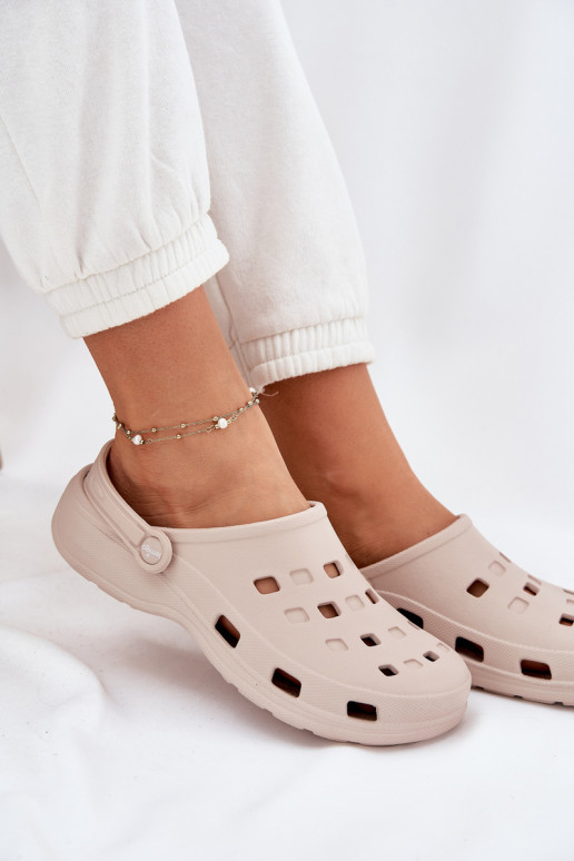 Pantoufles pour femmes Pantoufles légères LEMIGO 806 beige