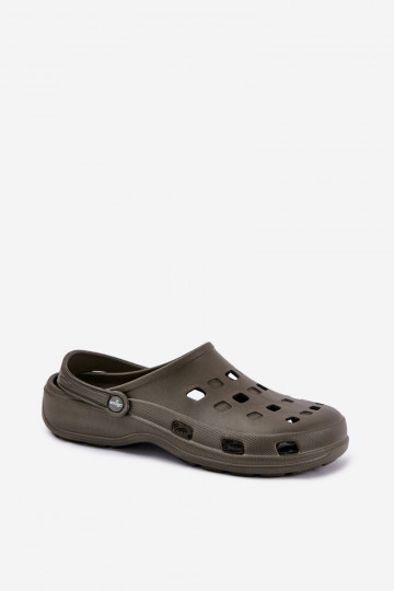Chaussons Mâle Pantoufles légères LEMIGO 807 couleur verte