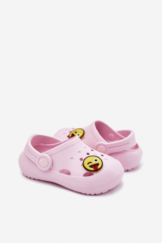 Chaussons Puéril Pantoufles légères Z Przypinką LEMIGOSE 880 couleur rose