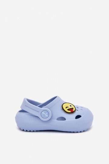 Pantoufles légères pour enfants avec boucle LEMIGOSE 880 couleur bleue 2