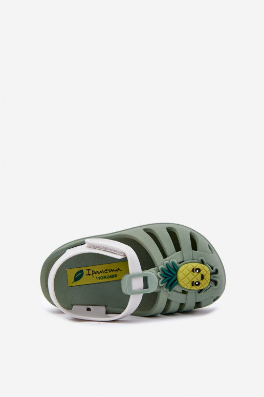 des sandales Puéril avec attaches adhésives OÀoce 83615 Ipanema Summer XIV Baby couleur verte des sandales Puéril avec attaches adhésives OÀoce 83615 Ipanema Summer XIV Baby couleur verte