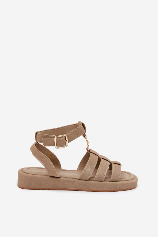 Sandales pour femmes avec une plateforme Ze couleur doréem Detalem couleur kaki Kartia Sandales pour femmes avec une plateforme Ze couleur doréem Detalem couleur kaki Kartia