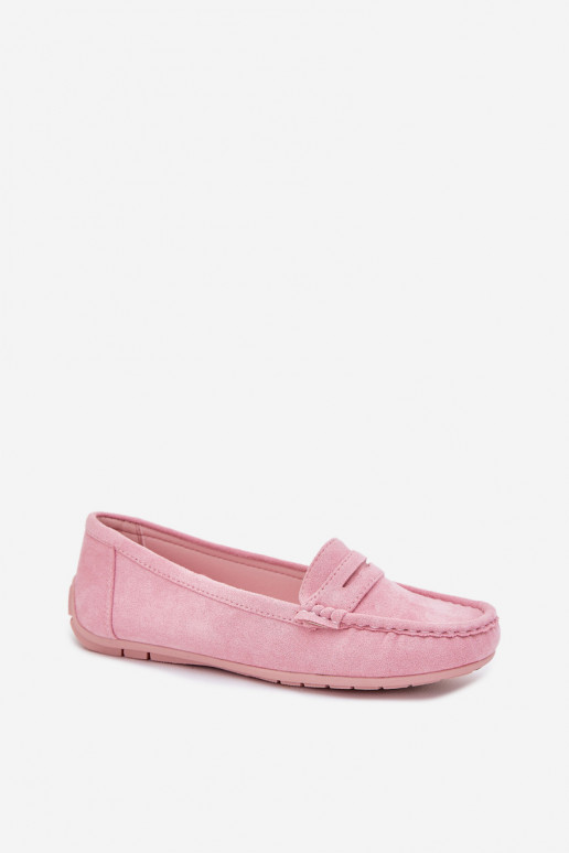 Mocassins élégants en daim Nuance rose clair Lenvie Mocassins élégants en daim Nuance rose clair Lenvie