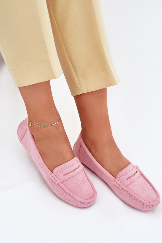 Mocassins élégants en daim Nuance rose clair Lenvie Mocassins élégants en daim Nuance rose clair Lenvie