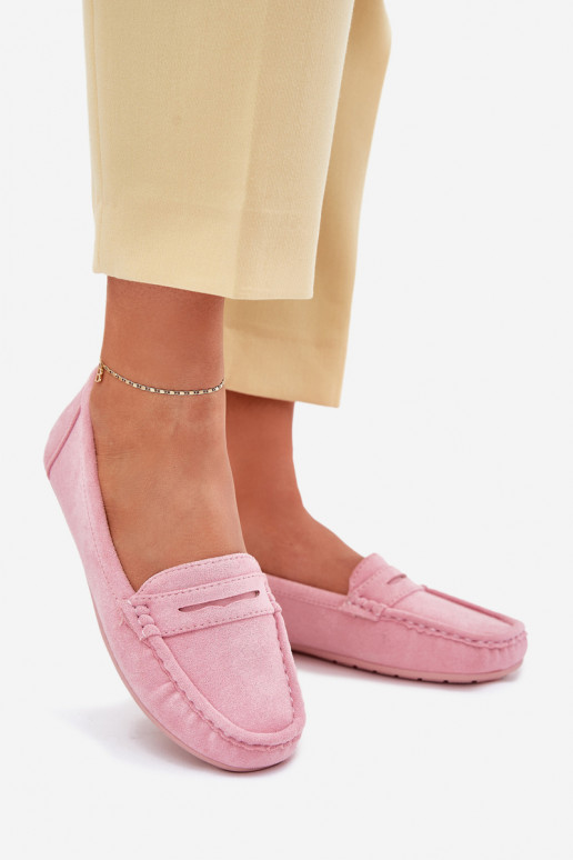 Mocassins élégants en daim Nuance rose clair Lenvie Mocassins élégants en daim Nuance rose clair Lenvie