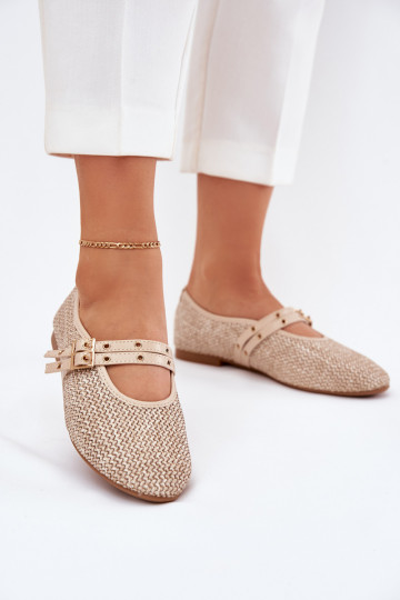 Ballerines Avec tresse I Paskami beige Partheda