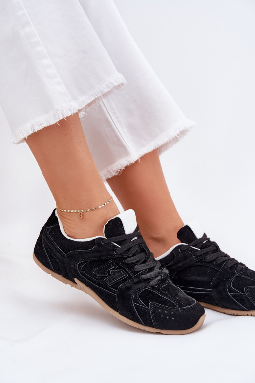 baskets Féminin Z en daim écologiqueu couleur noire Dorella