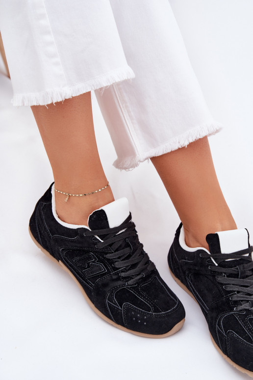 baskets Féminin Z en daim écologiqueu couleur noire Dorella