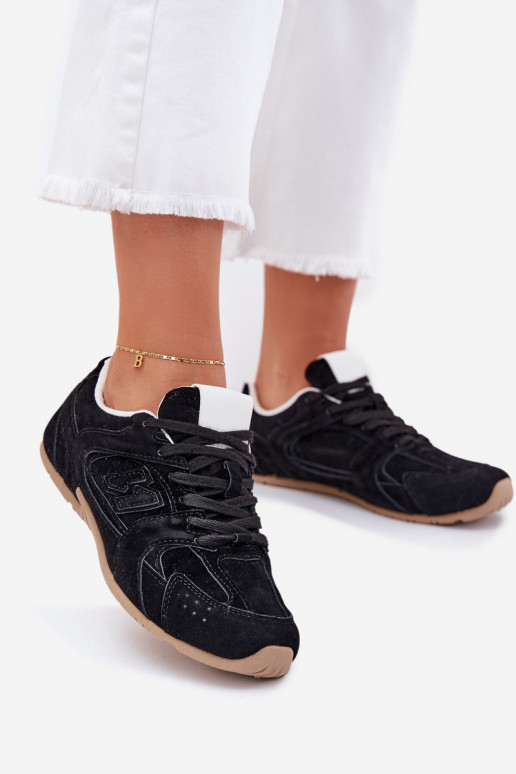 baskets Féminin Z en daim écologiqueu couleur noire Dorella