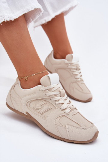 baskets Féminin Z en daim écologiqueu beige Dorella