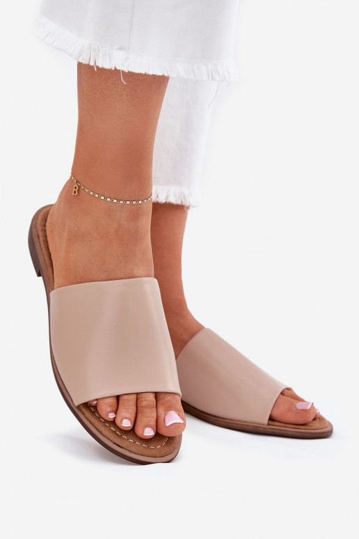 Féminin La peau est lisse Chaussons beige Cerise Féminin La peau est lisse Chaussons beige Cerise