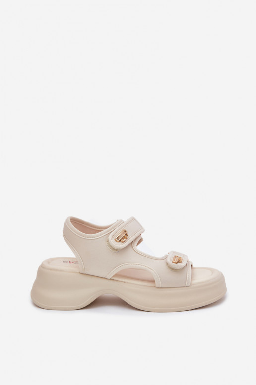 Sandales pour femmes Ze couleur doréemi Detalami beige Luvira