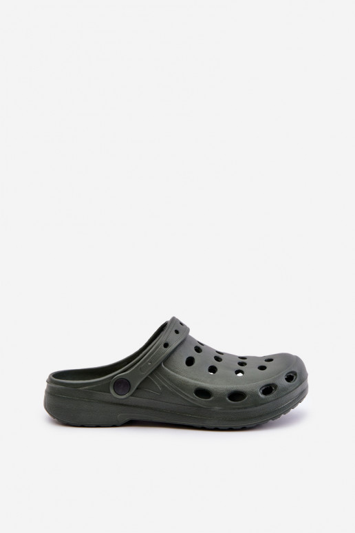 Chaussons pour hommes de couleur kaki...