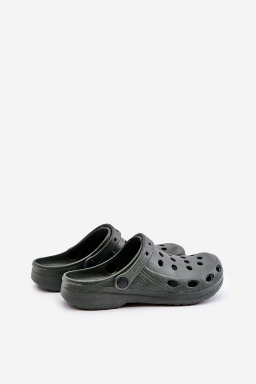 Chaussons pour hommes de couleur kaki...