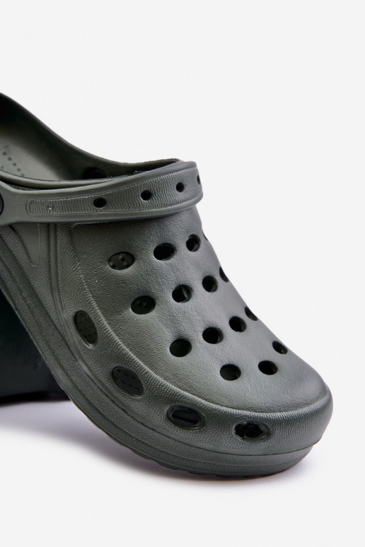 Chaussons pour hommes de couleur kaki...