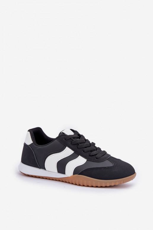 Baskets classiques Féminin en cuir écologique couleur noire Il fautretina Baskets classiques Féminin en cuir écologique couleur noire Il fautretina