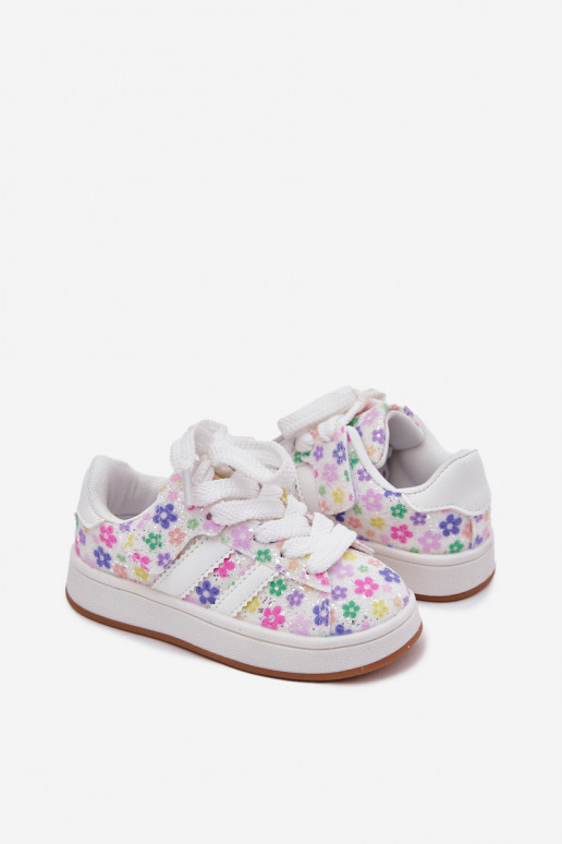 Chaussures de sport brillantes Puéril En fleurs couleur blanche Tessina Chaussures de sport brillantes Puéril En fleurs couleur blanche Tessina