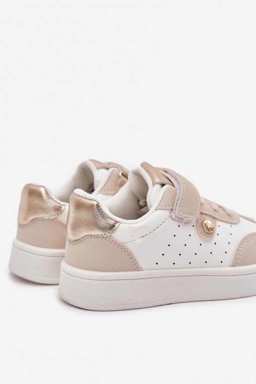 baskets Chaussures modèle baskets Puéril avec attaches adhésives beige Zarina baskets Chaussures modèle baskets Puéril avec attaches adhésives beige Zarina