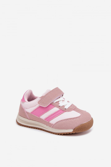 Baskets pour enfants avec fermetures auto-agrippantes, couleur rose "Viona" 2