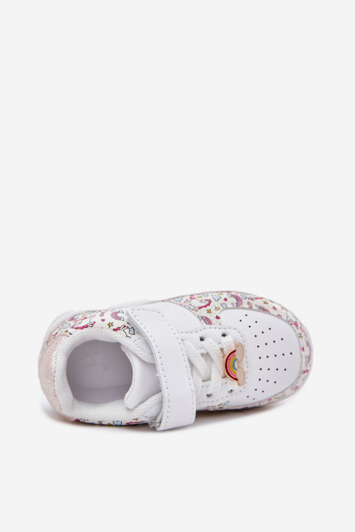 Baskets pour enfants baskets Licornes couleur blanche Thalia