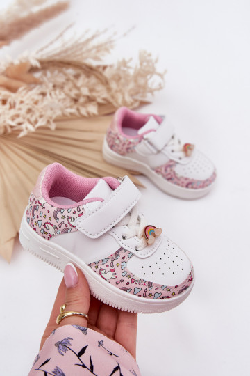 Baskets pour enfants "Licornes", couleur rose "Thalia"