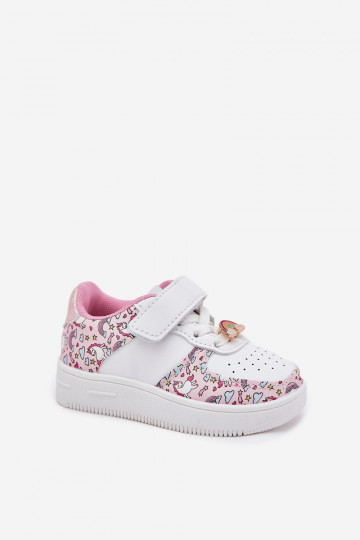 Baskets pour enfants baskets Licornes couleur rose Thalia 2