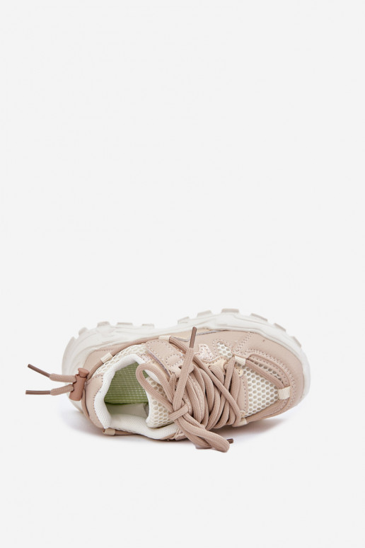 baskets Chaussures modèle baskets Puéril beige Tilvianea