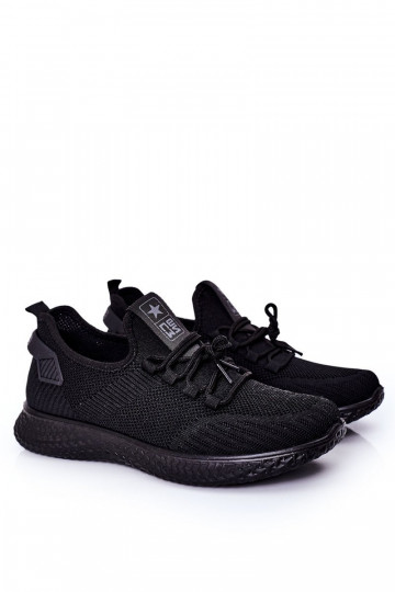 Mâle Style sportif chaussures Slip-On couleur noire Ryan
