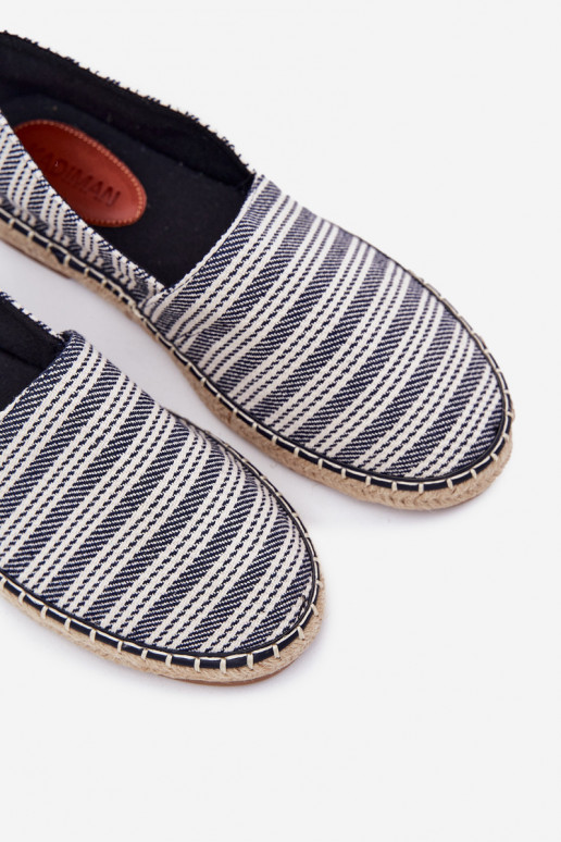 espadrilles Mâle Avec tresse bleu foncé Daniell espadrilles Mâle Avec tresse bleu foncé Daniell