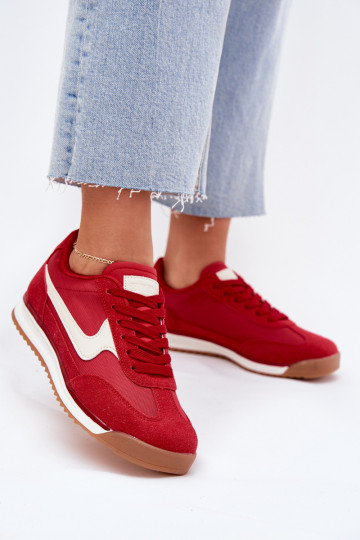 Baskets de sport pour femmes rouges Zerina