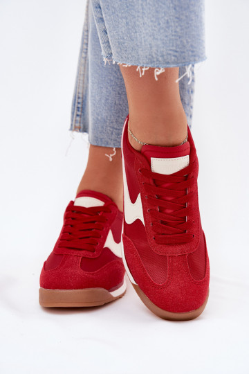 baskets Chaussures modèle baskets Féminin couleur rouge Zerina 2