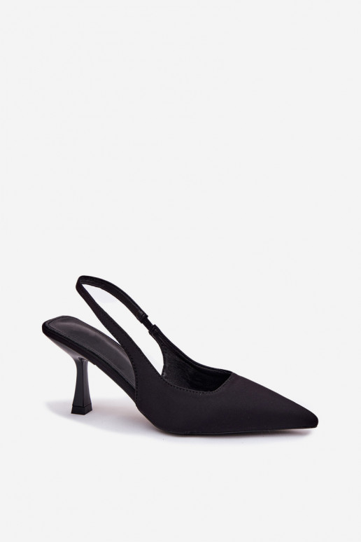 Sandales pour femmes avec des talons fins couleur noire Lunira Sandales pour femmes avec des talons fins couleur noire Lunira