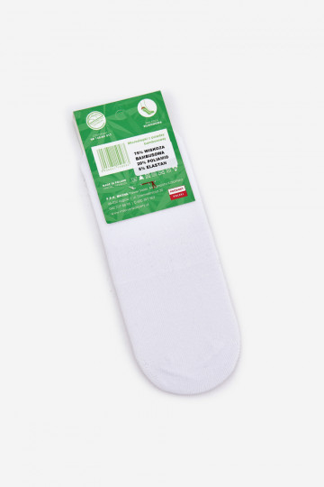 Chaussettes pour femmes Micropieds de page BambusoÀe couleur blanche 2