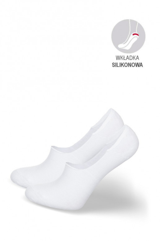 Chaussettes pour femmes Micropieds de page BambusoÀe couleur blanche
