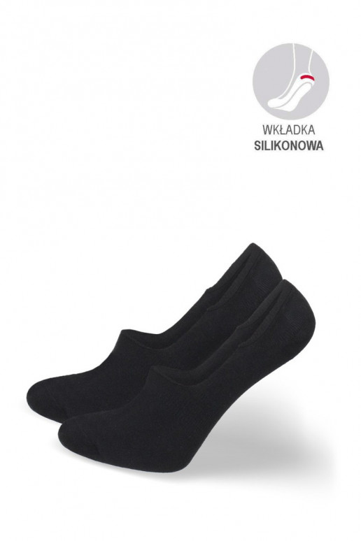 Chaussettes pour femmes Micropieds de page BaÀełniane Doucement couleur noire Chaussettes pour femmes Micropieds de page BaÀełniane Doucement couleur noire