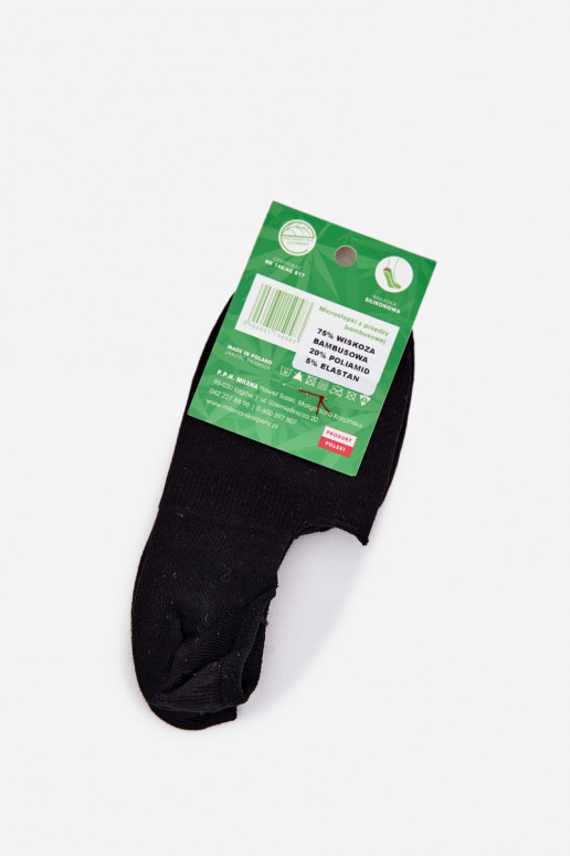 Chaussettes pour femmes Micropieds de page BambusoÀe couleur noire Chaussettes pour femmes Micropieds de page BambusoÀe couleur noire
