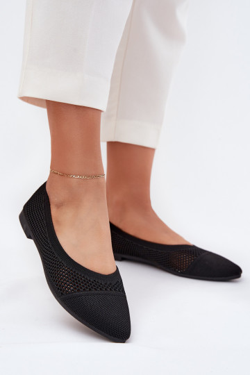 grille Ballerines Féminin couleur noire Alvona 2