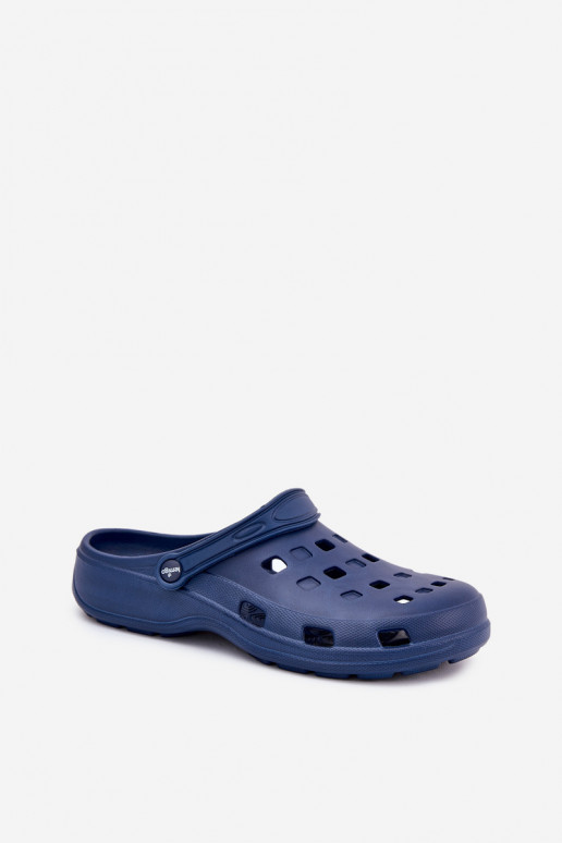 Chaussons Mâle Pantoufles légères LEMIGO 807 bleu foncé Chaussons Mâle Pantoufles légères LEMIGO 807 bleu foncé