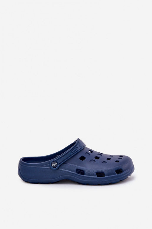 Chaussons Mâle Pantoufles légères LEMIGO 807 bleu foncé Chaussons Mâle Pantoufles légères LEMIGO 807 bleu foncé