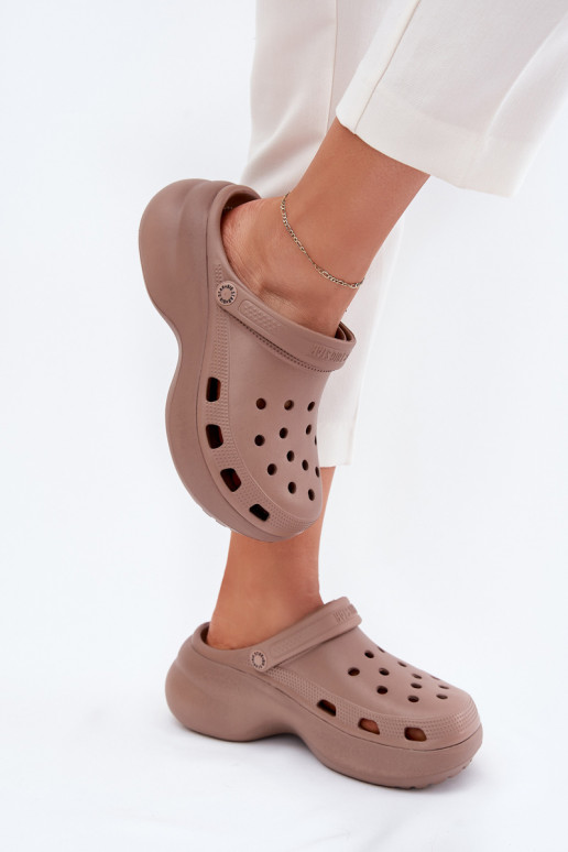 Pantoufles légères Pantoufles pour femmes avec des semelles massives à la mode Big Star RR274A121 beige