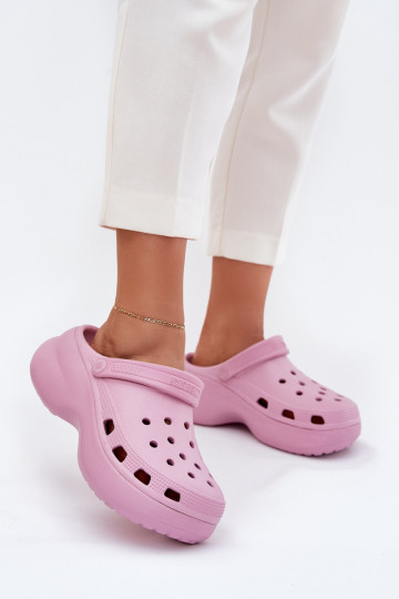 Pantoufles légères pour femmes avec semelles massives Big Star RR274A120 roses