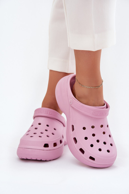 Pantoufles légères Pantoufles pour femmes avec des semelles massives à la mode Big Star RR274A120 couleur rose