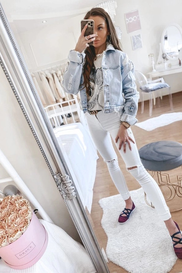 Chaussures en suède roses avec strass, « Larissa » 2