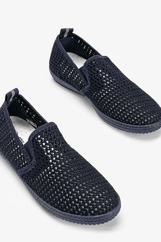 Ballerines ajourées bleu foncé, «...