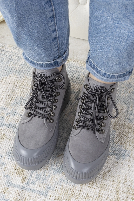 Bottines sportives grises pour...